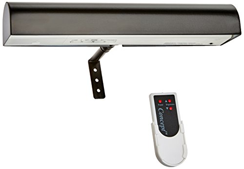 Concept Lighting 103L Cordless LED Picture Light, 11.5-Inch, Black