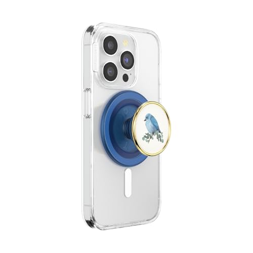 PopSockets Handy-Grip für MagSafe, Magnetischer Halter, Handyständer, Blue - Blue Bird