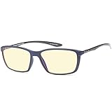 Trust Optics FeatherView Computer Video Gaming Glasses w UV400 Anti Glare High Frequency Harmful Blue Light Lenses in Navy TR90 and Carbon Fiber Construction Frame
