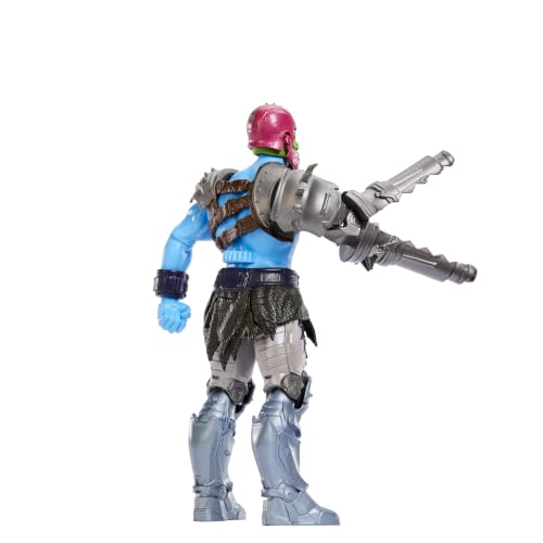 Masters of the Universe JKJ03 Trap Jaw Action Figure with Convertible Cannon, Rotate and Release Function, Approx. 14 cm, Villain Detailed to the Movie of 2026