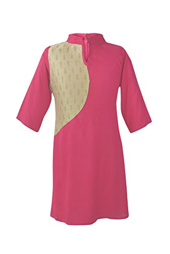 K&u girls  pink placement kurti