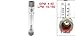 uxcell 4-40GPM 15-150LPM Water Liquid Flow Meter Tool Flowmeter Instrument