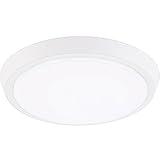GetInLight 9 Inch Flush Mount LED Ceiling Light with ETL Listed, Soft White 3000K, Matte White Finish, IN-0302-3-WH
