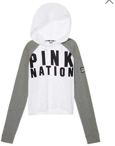 victoria secret crop top hoodie