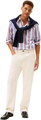 Heritage Oxford Icon STP MW0MW41695 Camisola Masculina Esquerdo/S, Azul, M, Azul (Azul Cunha / Múltiplas Riscas), M