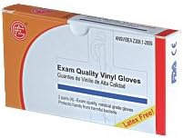 Genuine First Aid Nitrile Exam Gloves, 2 Pair/Box
