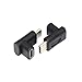 SinLoon Type C USB 3.1 Adapter,Angled 90 Degree USB-C USB 3.1 Type-C Male to Female Upward & Downward Extension Adapter for Laptop & Tablet & Mobile Phone（2 Pack (UP-Down) primary