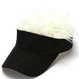 Jlong Novelty Hair Sun Visor Cap Adjustable Unisex