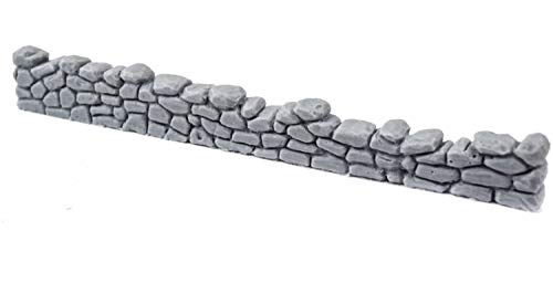 Dry Stone Wall Unpainted x 1 – 20mm - 28mm Wargaming Tabletop Terrain Scenery Landscape Model Miniatures Diorama Wall Cover Modelling Wargame Layout