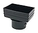 Plastic Universal Downspout to Drain Tile Adapter (4X6X4, BLACK)