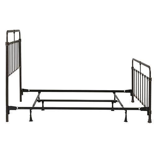 Leggett & Platt Fairfield Complete Metal Bed and Steel Support Frame with Spindles and Intricate Castings, Dark Roast Finish, Queen - Thumbnail 4