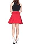 Dani's Choice Versatile Fold Over Waist A-line Flared Skater Mini Skirt