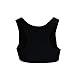 Staron Women Tank Tops Funny No Bra Club Slim Vest Short Tees Bra Blouse Crop Tops (L, Black)