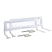 Toddler Bed Rail Guard for Convertible Crib, Kids Twin, Double, Full Size Queen & King (White-XL-2 pack)