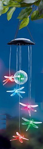 Dragonfly Colorful LED Lighted Solar Powered Mobile 464284