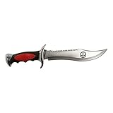 Knife - Fixed Blade Black Red Hunting Knife - Deadpool 282