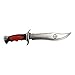 Knife - Fixed Blade Black Red Hunting Knife - Deadpool 282