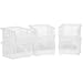 Akro-Mils 30210 AkroBins Plastic Storage Bins, Space-Saving Stackable Bins for Garage, Pantry, Craft Organization, 5-Inch x 4-Inch x 3-Inch, Clear, 6-Pack