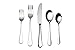 Bruntmor, ALBA Silverware Royal 45 Piece Flatware Cutlery Set, 18/10 Stainless Steel, Service for 8
