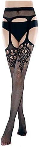 MGQFY Fishnet Tights Pantyhose Garter Belts Tights Lace Stockings For Sexy Women