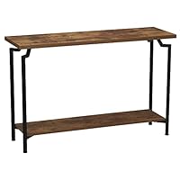 Household Essentials Rustic Hickory Crown Modern Sofa Table