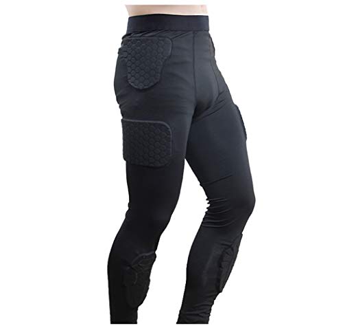 Men's Padded Compression Set Protector for Football Baseball Soccer Basketball Bike Rugby Paintball Snowboard Ski Volleyball Training
