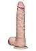 Doc Johnson The Realistic Cock with Removable Suction Cup- ULTRASKYN - Slim - 9 Inch - F-Machine and Harness Compatible Dildo - Vanilla