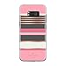 kate spade new york Flexible Hardshell Case for Samsung Galaxy S8+ - Berber Stripe Clear/Atlas Pink/Rose Gold Foil/Cream