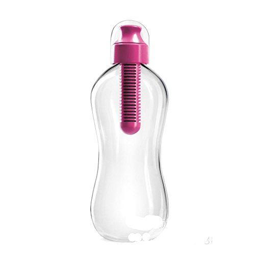Dressffe 550ml carbon filter water bottle with Filter Straw 