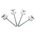 Baby Gate Guru Extra Long M8 (8mm) Spindle Rods for Pressure Mounted Baby and Pet Safety Gates 4 Pack Replacement Set (8mm, White)