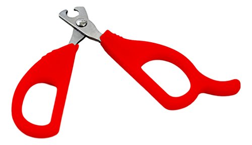 Cat Claw Clippers - Professional Grade Nail Trimmer for Cats - Great for All Clawed Pets - Safe, Easy, Comfortable - by bogo Brands (Red) - Thumbnail 3
