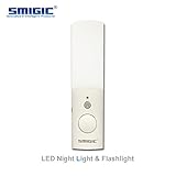 SMIGIC LED Night Light Motion Sensor Light LED Flashlight Emergency Light Rechargeable Power Outage Light Wireless charging (LED Night Light Motion Sensor Light)
