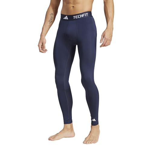 adidas Men's Techfit Training Long Tights, Ink, Large