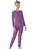 WuhouPro Girls’s Ultra Soft Microfiber Fleece Thermal Underwear Sets