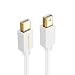 Mini DP to Mini DP Cable 6 FT, CableCreation Mini DisplayPort Adapter Cord Compatible with MacBook Pro, Surface Pro 2/3/4/5/6, Ultra HD 4K Monitors, iMac,1.8M, White primary