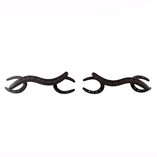 Chic Set Of 2 Metal Horseshoe Door Drawer Pull Handles Gate Shed