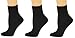 Organic Cotton Cuff Womens Ankle Sock, Breathable, Non-Irritating Seamless Socks for Women Causal Crew for Activewear -3 Pair