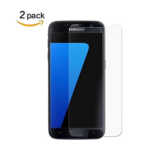 [2 Stück] Galaxy S7 Schutzfolie Panzerglas Display, 9H Härte,HD Anti-Öl,Kratzer, Blasen und Fingerabdruck,Einfaches Anbringen,Panzerglasfolie Displayschutzfolie für Samsung Galaxy S7