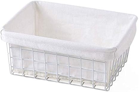 Cesta de almacenamiento para oficina, hogar, escritorio, color blanco