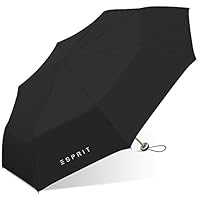 Esprit Manual Super Mini Umbrella-M500-black, Black