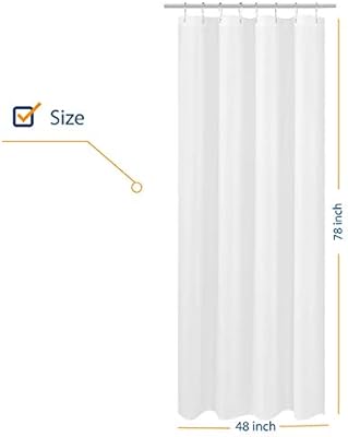 Amazon Com N Y Home Fabric Shower Curtain Liner Long Stall Size