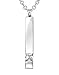 Cube Single Stainless Steel Pendant Necklace Urn Filler Kit Cremation Ashes Jewelry