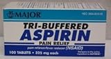 Tri-Buffered Aspirin Tablets Generic for Bufferin 325 mg 100 ea.