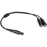 GA Headset to 6 Pin Lemo Connector Aviation Headset Adapter