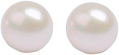 Women Fashion Freshwater Cultured Pearl Stud Earrings for Women Girl