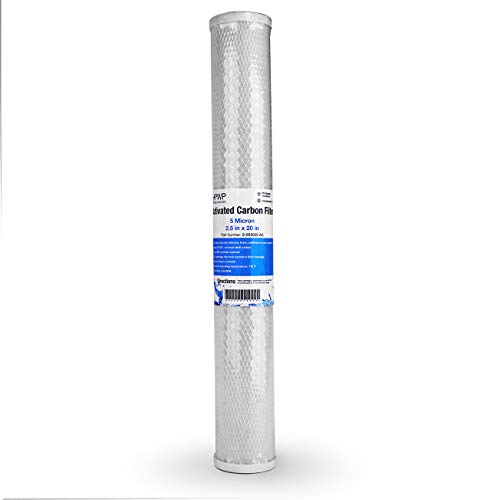Carbon Block Water Filter CTO 2.5 x 20 5 Micron 25 Pack