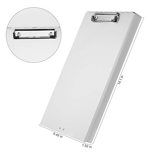 Metal Clipboard with Storage Aluminum Clipboards, High Capacity Clip