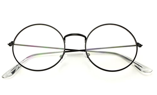 image for Vision World Eyewear Casual Fashion Medium Round Circle Clear Flat Len