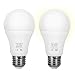 Sensor Lights Bulb Dusk to Dawn LED Light Bulbs Smart Lighting Lamp 7W E26/E27 Automatic On/Off, Indoor/Outdoor Yard Porch Patio Garage Garden (Warm White, 2 Pack)