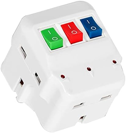 سعر Smart Cube 3 Way Extension Plug Surge Protection UK Wall Mains ...